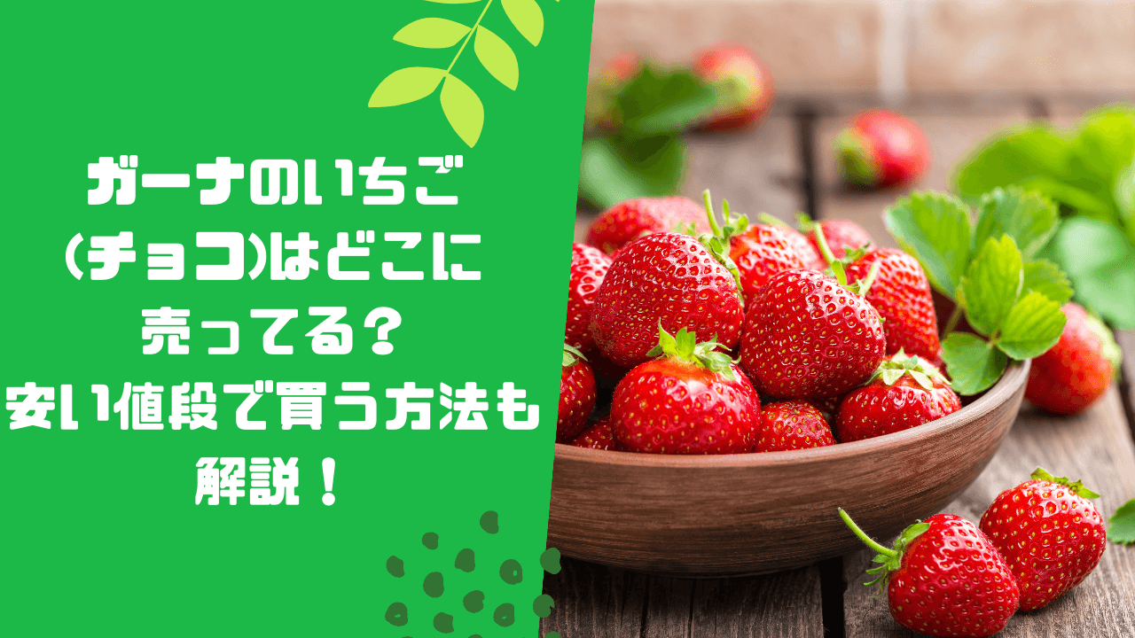 ガーナのいちご(チョコ)はどこに売ってる？安い値段で買う方法も解説！ – Shop Bokemart