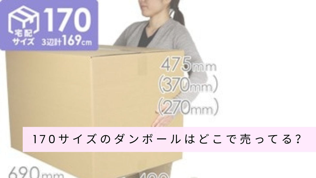 170サイズのダンボールはどこで売ってる？