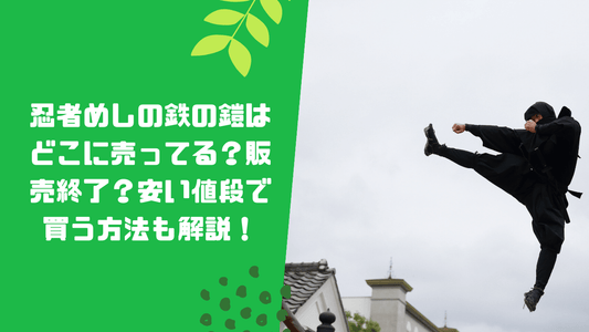 忍者めしの鉄の鎧グレープはどこに売ってる？販売終了？安い値段で買う方法も解説！