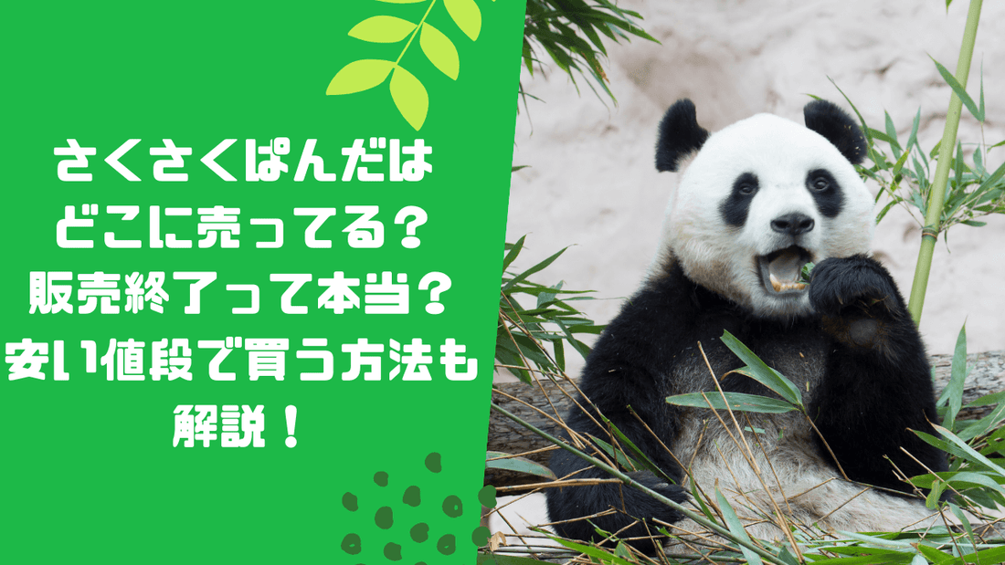 さくさくぱんだはどこに売ってる？販売終了って本当？安い値段で買う方法も解説！