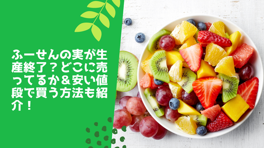 ふーせんの実が生産終了？どこに売ってるか＆安い値段で買う方法も紹介！
