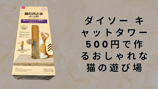 ダイソー キャットタワー 500円で作るおしゃれな猫の遊び場