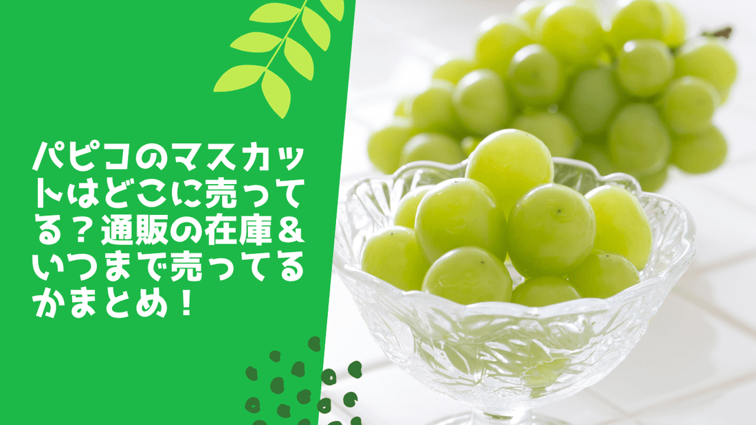 パピコのマスカットはどこに売ってる？