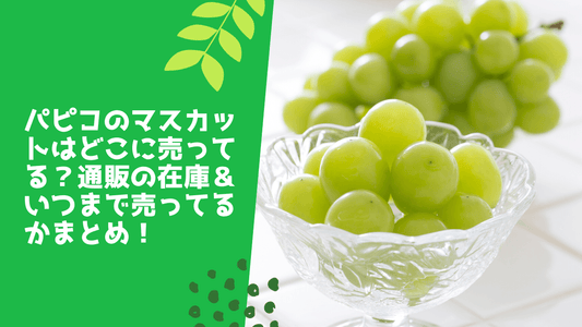 パピコのマスカットはどこに売ってる？