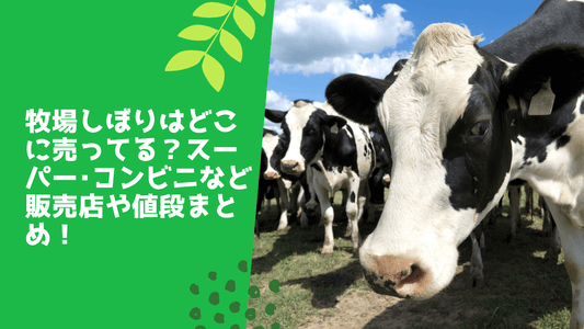 牧場しぼりはどこに売ってる？