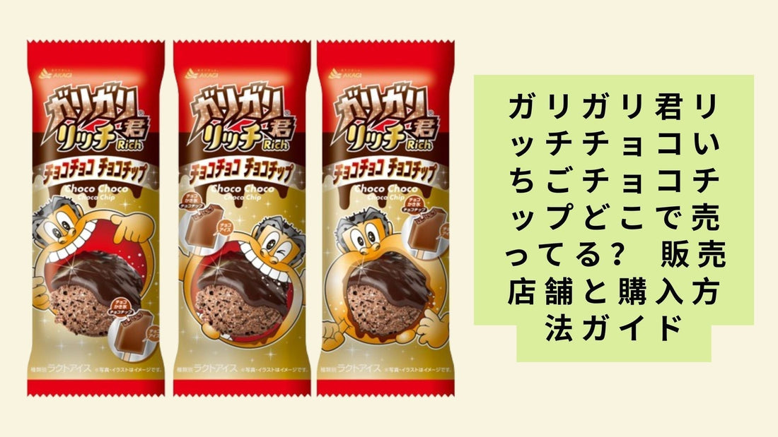 ガリガリ君リッチチョコいちごチョコチップどこで売ってる？